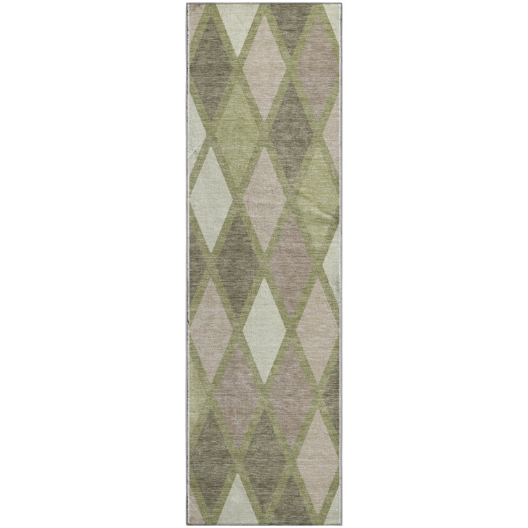 Premium Machine Washable Prisco Aloe Rug