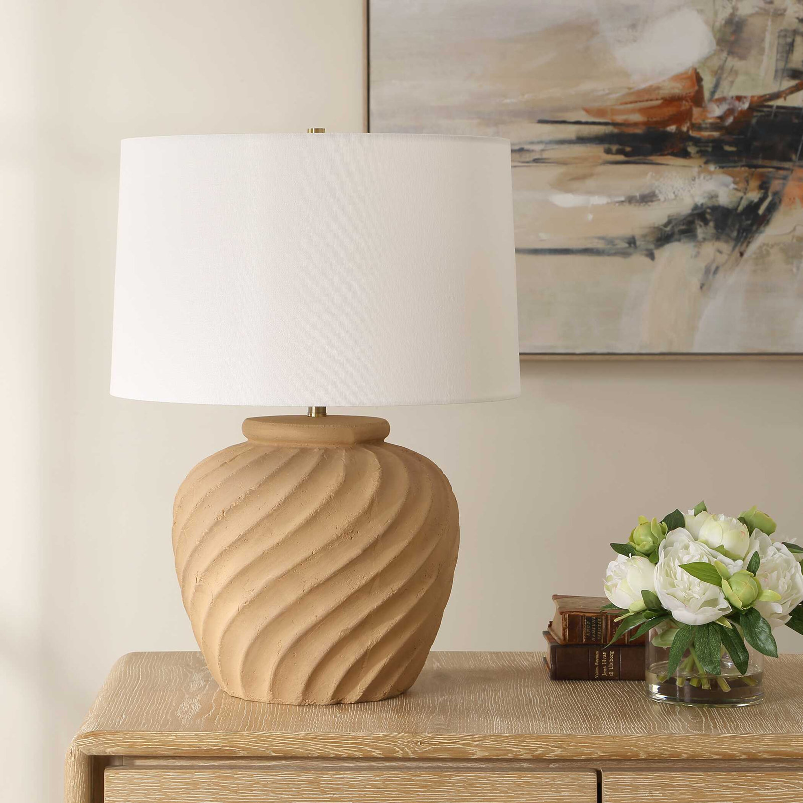 Terracotta Table Lamp