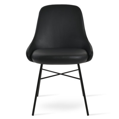 Gazel 17.7'' H Upholstered Metal Dining Chair