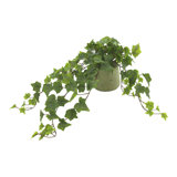 11'' Faux Ivy Plant in Fiberstone Pot