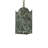 Regitze 1 - Light Verdigris Square/Rectangle Pendant