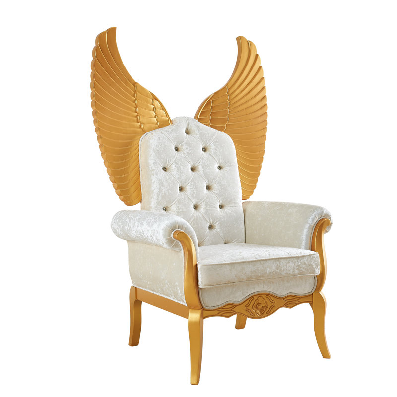Fauteuil d'appoint 64 po Lucifur, Doré