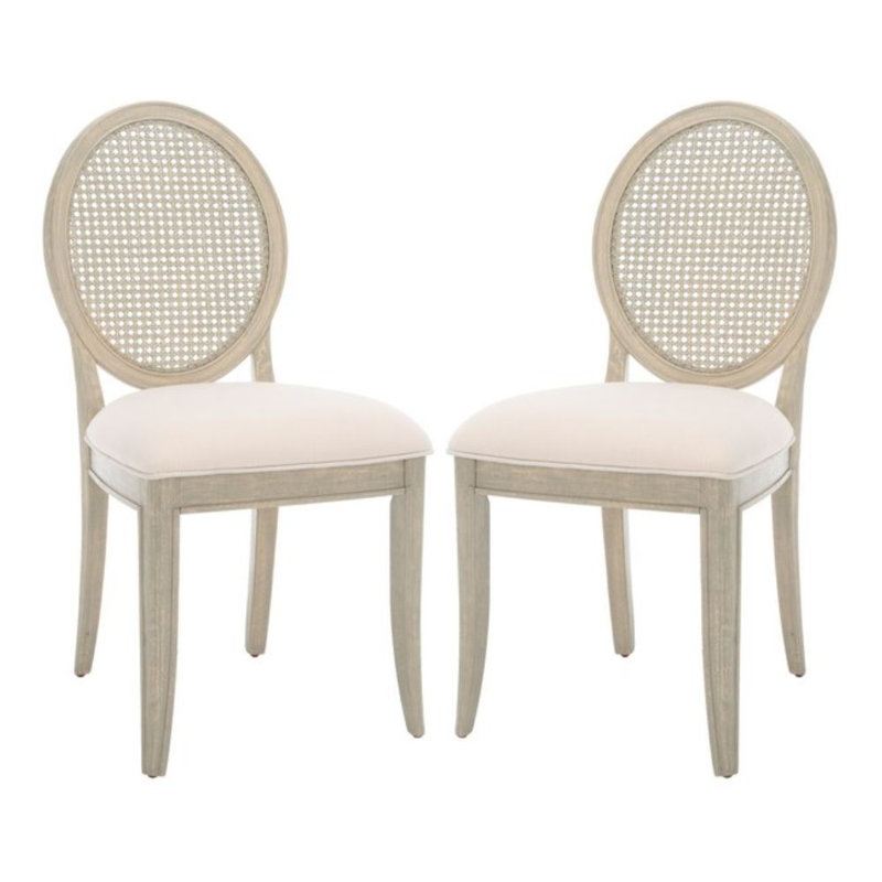 Chaise parsons capitonnée en tissu, Gris rustique