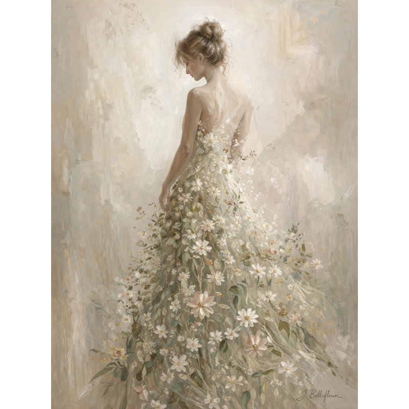«Soft Petals», art mural sur toile tendue, L 36 po x H 48 po x P 1,5 po