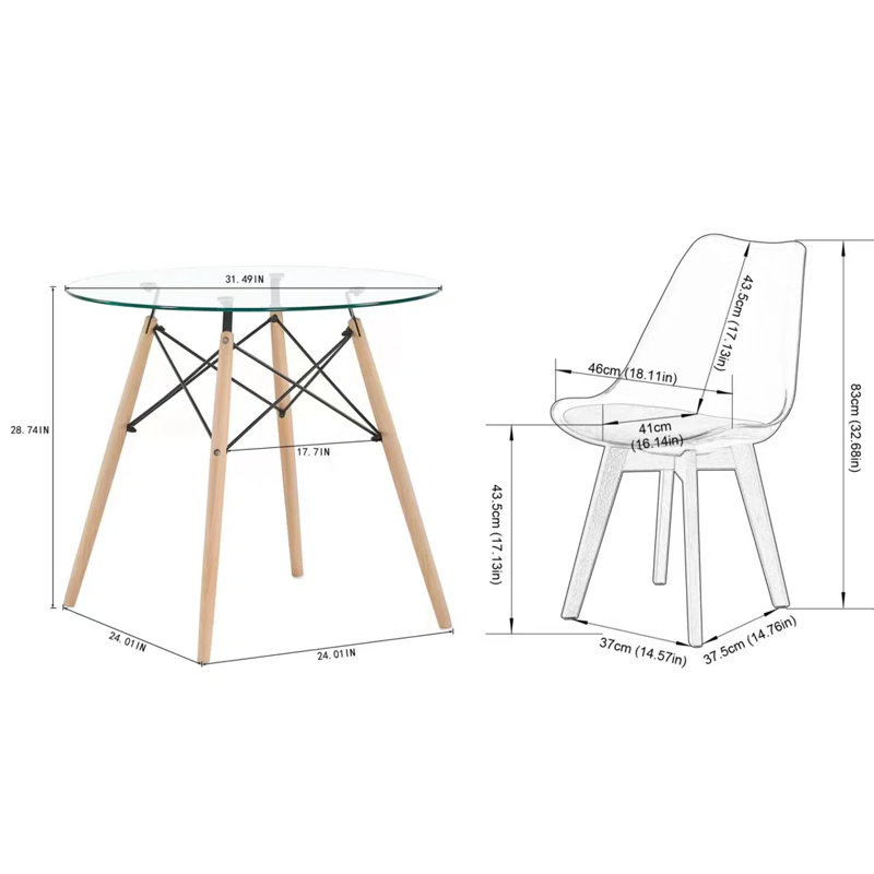 Modern Dining Table Set For 4,Dining Table With 4 Chairs