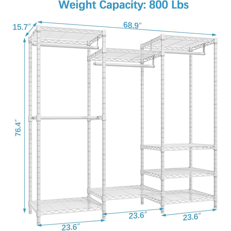 Reves 23.6'' - 68.9'' Closet System