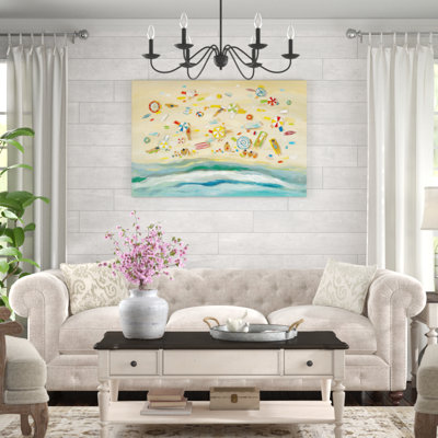 Beach Day by Silvia Vassileva - Wrapped Canvas Painting