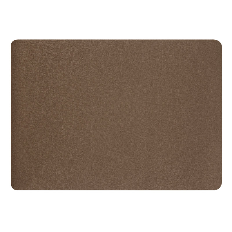 Ensemble de napperons en cuir 13 po, Brun