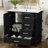 30" Vanity with Gold Handles – Soft-Close Door + 3 Graduated Drawers, White Ceramic Sink. Solid-Wood Frame, 4" Faucet Deck-551577052