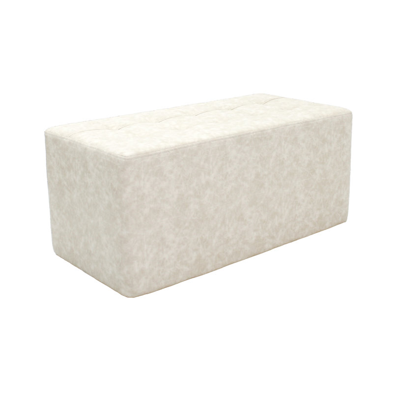 Repose-pieds capitonné, Polyuréthane ivoire
