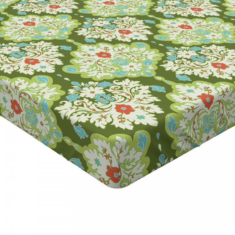 Microfiber Floral Fitted Sheet, Twin XL Fitted Sheet