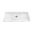 DreamLine SlimLine 36 inch D x 48 inch W x 2 3/4 inch H Single Threshold White Alcove Shower Base with 2 inch Oil Rubbed Bronze Center Round Drain-118322129