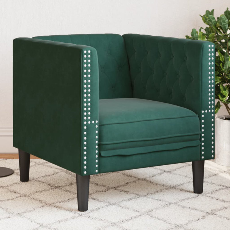  Chesterfield Sofa Chair Dark Green