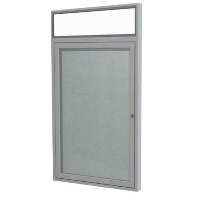 Ghent Vinyl Enclosed Cabinet Metal Bulletin Board