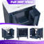 Meuble-lavabo 60 po avec lavabo double, 2 armoires et tiroirs, rangement spacieux