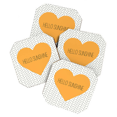 Wood 4 Piece Coaster Set