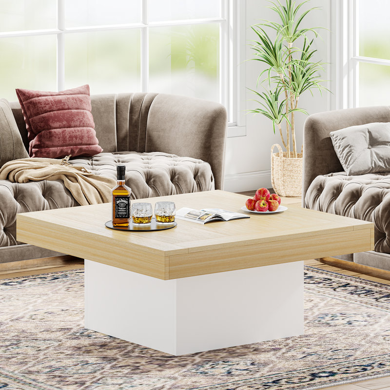 Table basse, Naturel / Blanc