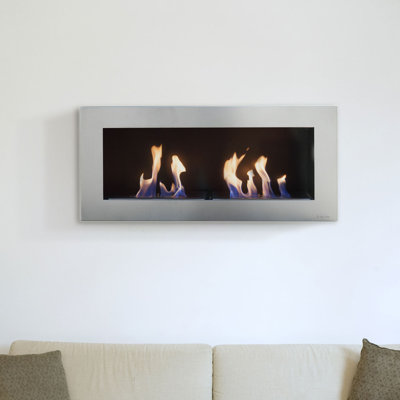 Astrid Belfry Heating 90 cm W Silver Bio-Ethanol Fireplace