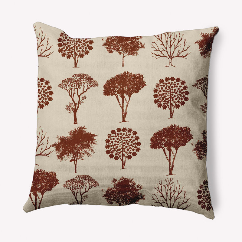 Coussin décoratif intérieur / extérieur Polyfill, 18 po x 18 po, Chêne