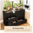 51.2" W Kitchen Island with Rotating Retractable Tabletop, 6 Drawers and Metal Slides-854031894