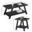 Tevis 3-Piece Wood Coffee Table with Shelf-834649711-834649499