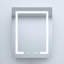 24 po L 30 po, alliage d'argent, armoire à pharmacie, miroir à DEL, tablettes réglables, charnières à fermeture en douceur, armoire à gauche rectangulaire en aluminium à trois options de couleur