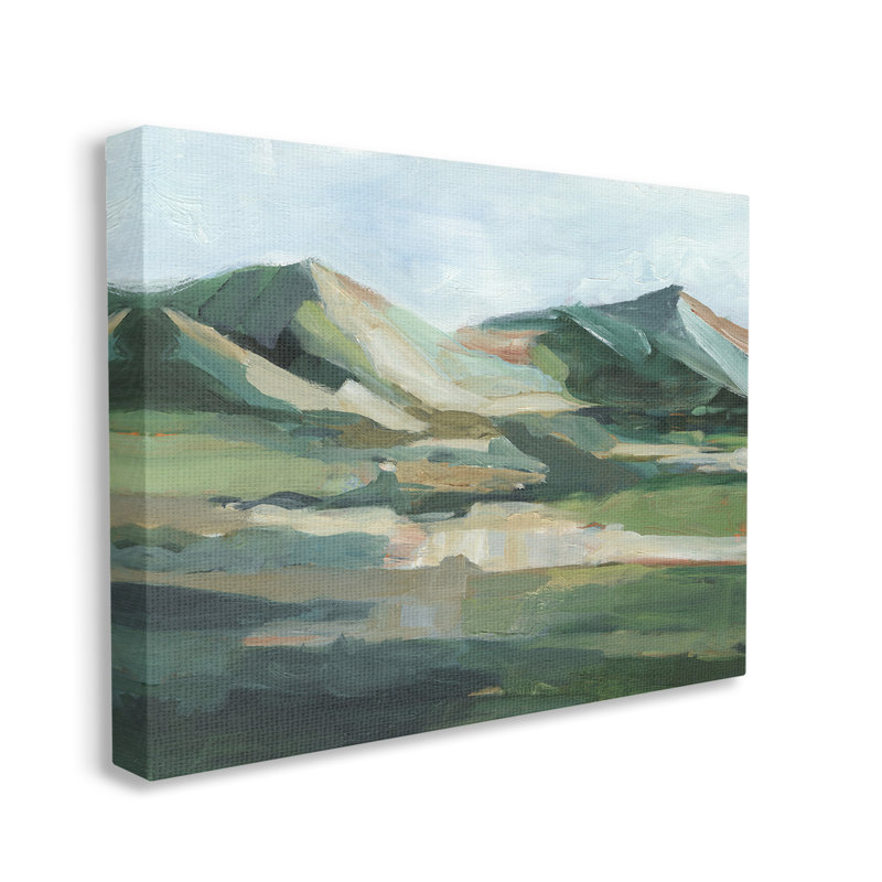 «Brushed Mountain Peaks» par Ethan Harper, Toile tendue, H 30 po x l 40 po x P 1,5 po