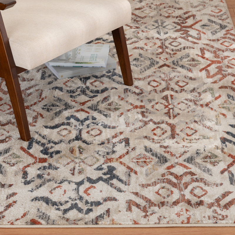 Tapis beige Mendez, Rectangle 3 pi 3 po x 5 pi 3 po