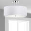 Billie Fabric Semi Flush Mount