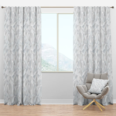 Panneau de rideau simple semi-diaphane avec passe-tringle Scandinavian