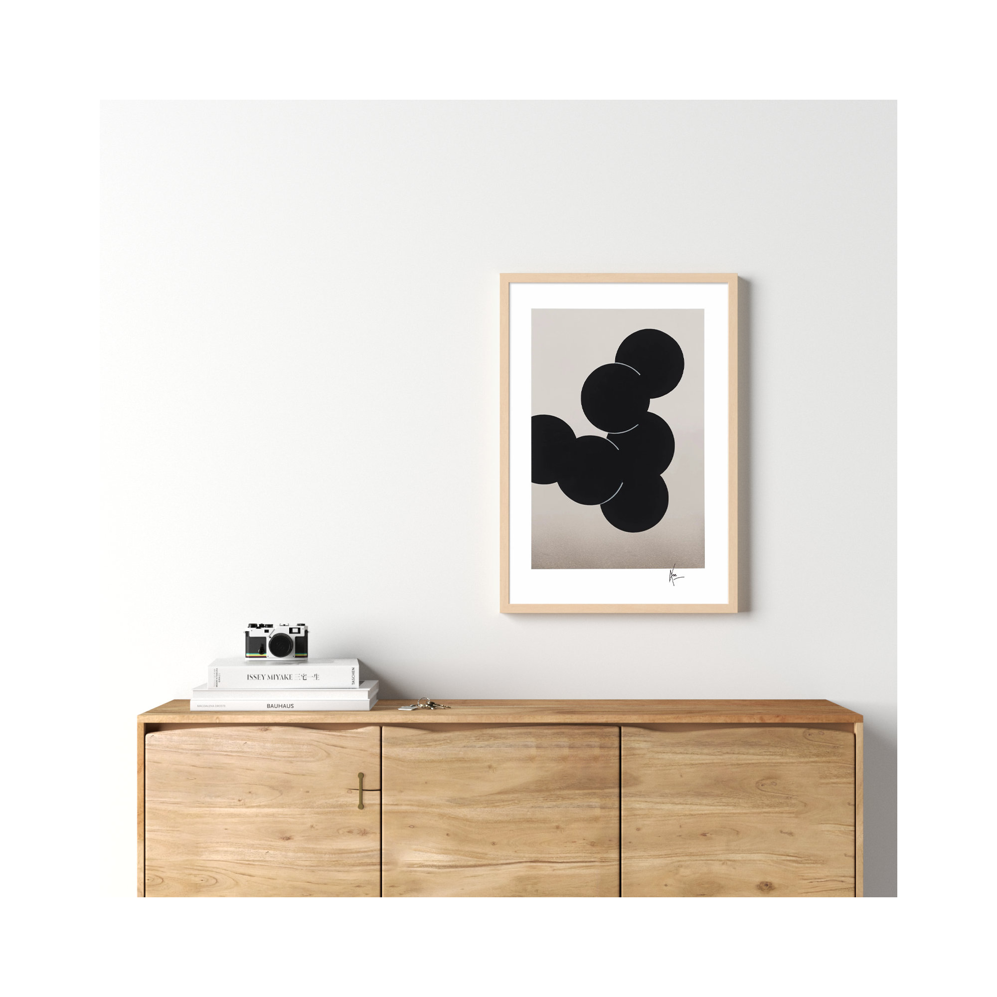 Orbit by Lee Lessem, 30" H x 21" W x 1.25" D, Brown