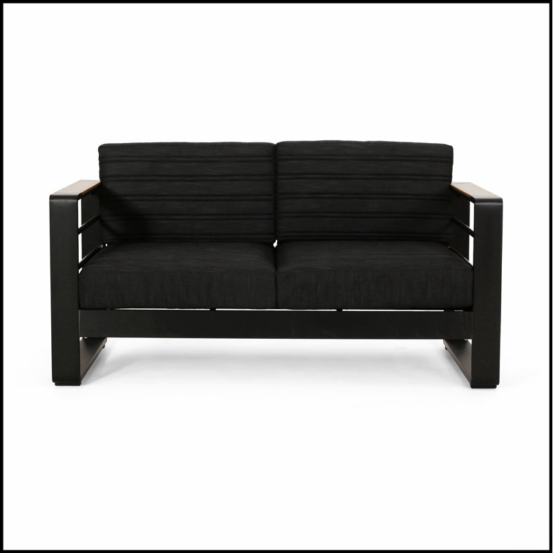 Cadre en aluminium durable avec coussins résistants aux intempéries, parfait pour les sièges d'extérieur confortables et la détente.