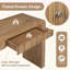 Console rustique avec façade de tiroir cannelée-142339307