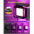Dimmable Purple LED Night Light With Dusk To Dawn Sensor And Black Finish-116927928