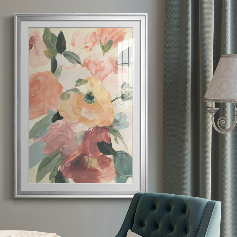 «Dreaming Of Spring II» - reproduction de cadre photo, H 24,5 po x l 18,5 po x P 1 po, Argent