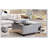 Light Grey Square Storage Bench
