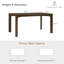  Table de salle à manger rectangulaire 59 po-1835233097