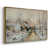 Toile avec cadre flottant or