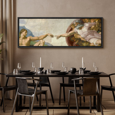 La création d'Adam par Michel-Ange, art moderne