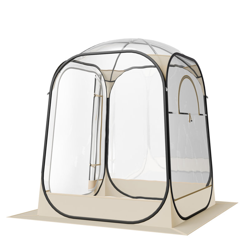 VEVOR Sports Weatherproof Clear Window Tent with Shelter, 1 Personne