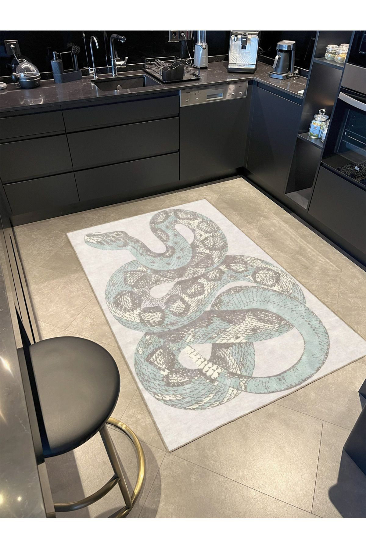 Hokku Designs Snake Patterned Decorative Rug | Wayfair