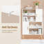 Modern Open Bookcase with 2 Storage Cabinets