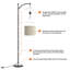 155cm Arched Floor Lamp