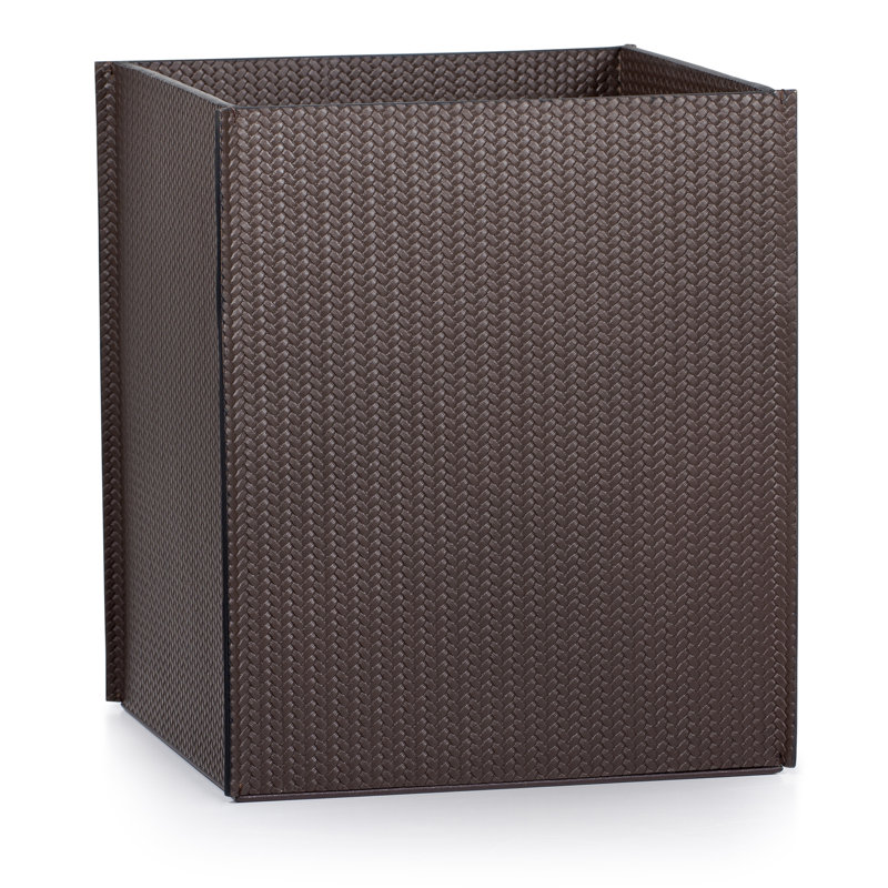 Piega Braid Brown Waste Basket, Brown