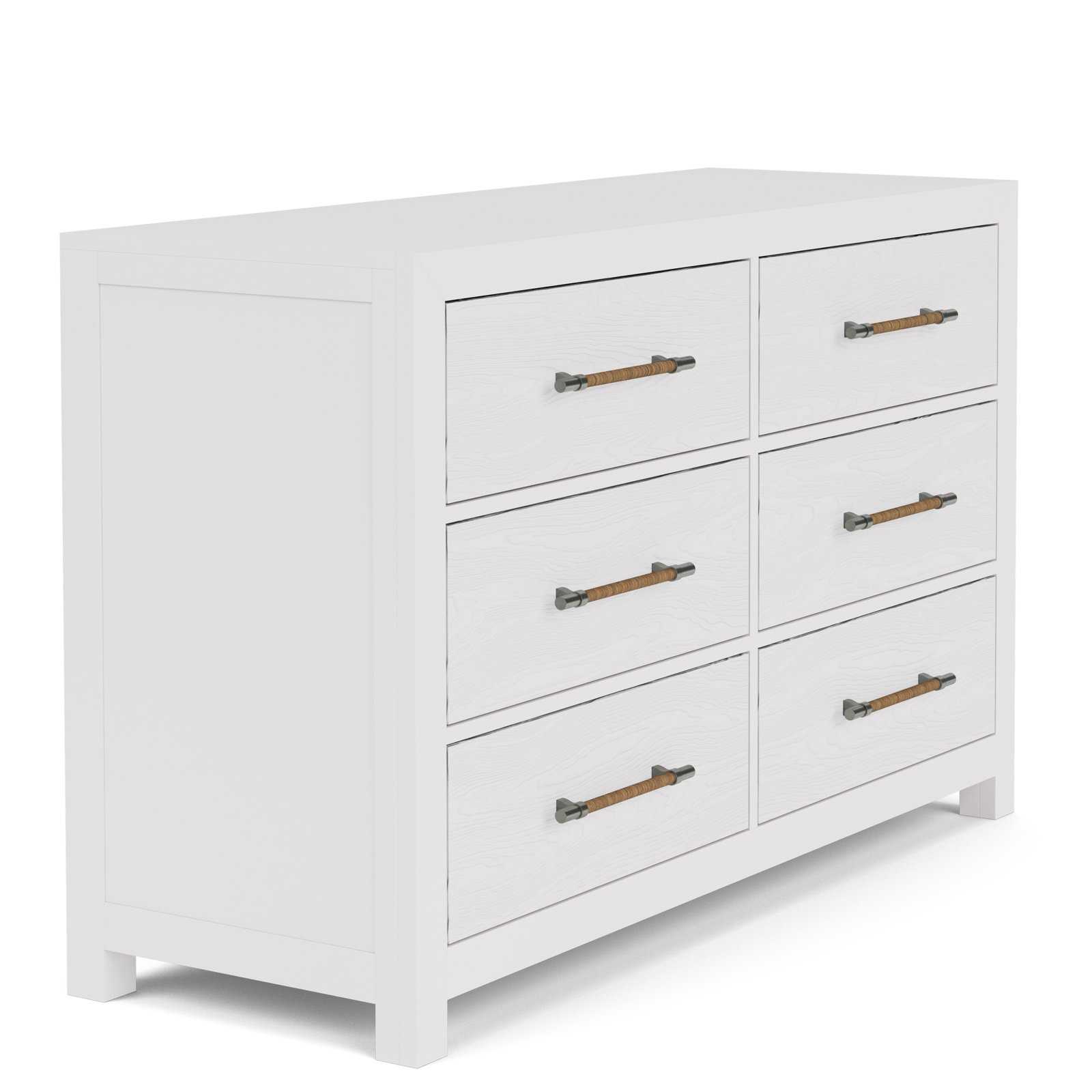 Lana 56" 6-Drawer Dresser, White