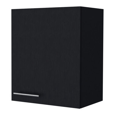 Armoire murale noire avec 1 porte Space - Solution de rangement polyvalente 1 porte pour une efficacité