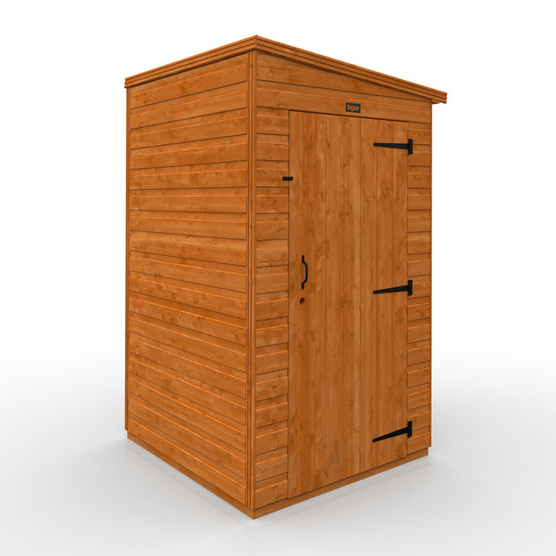 TigerFlex® Modular Buildings 4 ft. W x 4 ft. D Shiplap Pent Wooden Shed