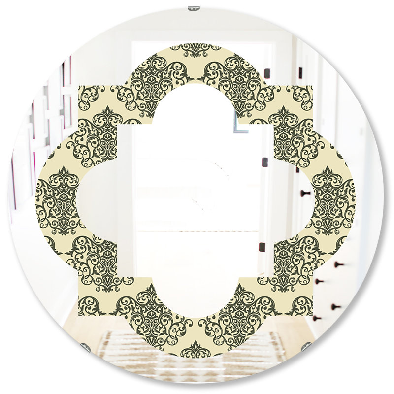 Miroir mural Quatrefoil, H 31,5 po x l po