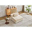 Plancher convertible monoplace à compression, chenille beige, modulaire désossé, sans assemblage, cadre de forme fixe pour lit de salle de jeux, compression, bureau-1052263903