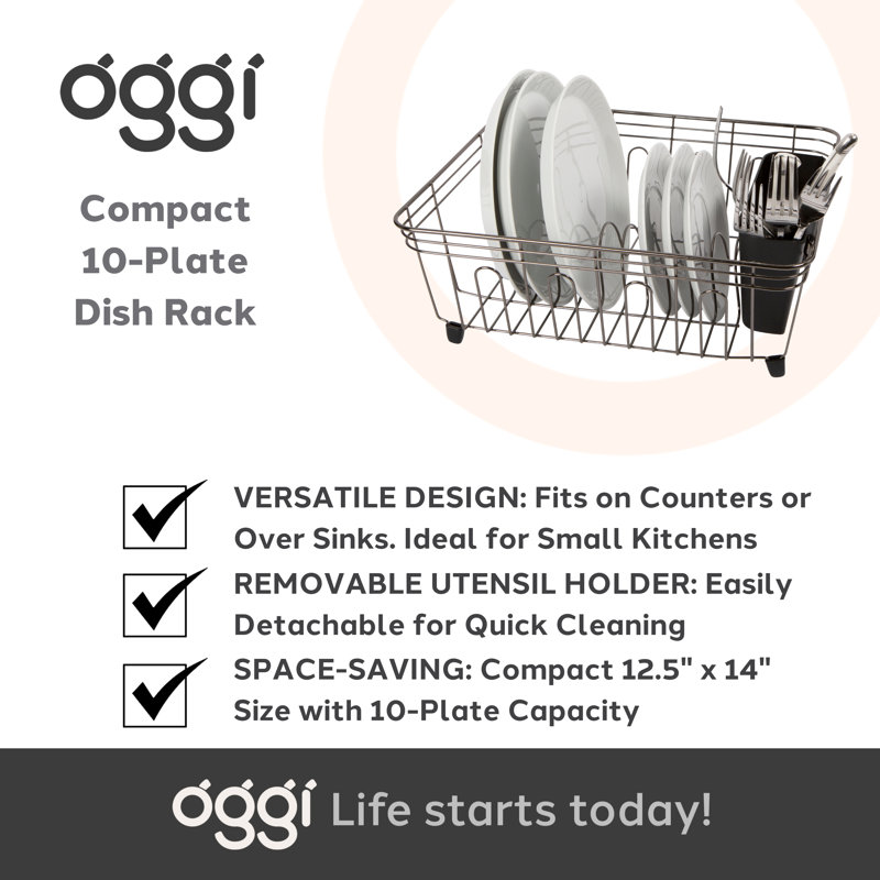 Dish Drain w/Utensil Caddy